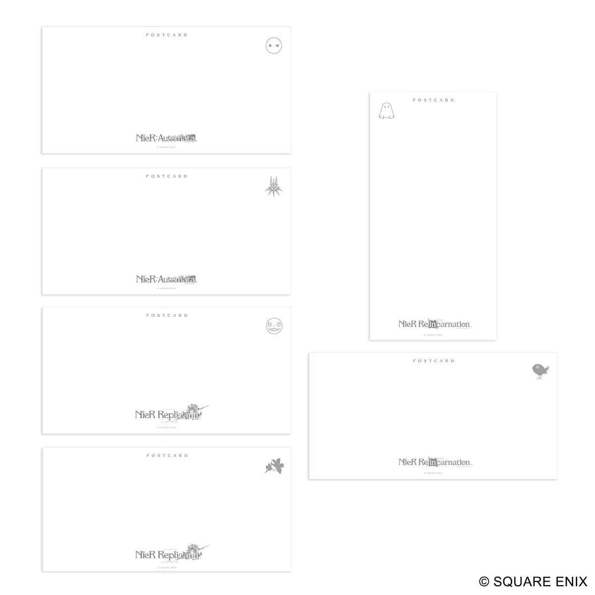 NieR Series Large Postcard Set