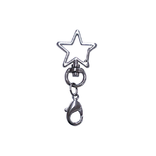 Star-shaped Hook Keychain with Lobster Clasp