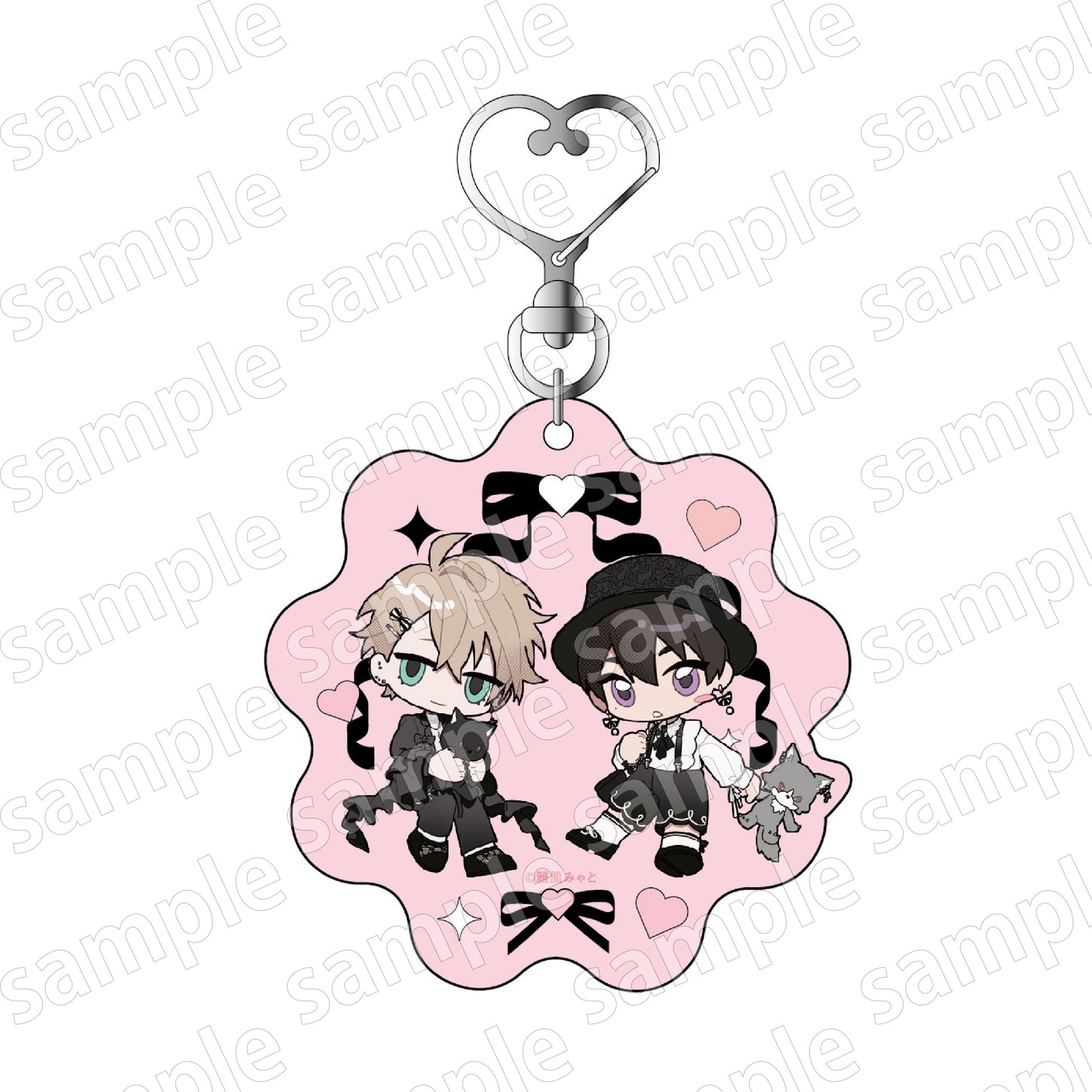 Black Sheep (Black & Pink ver.) Deformed Acrylic Keychain