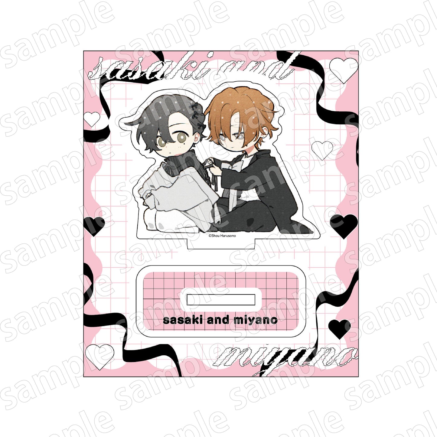 Sasaki and Miyano (Black & Pink ver.) Deformed Acrylic Stand