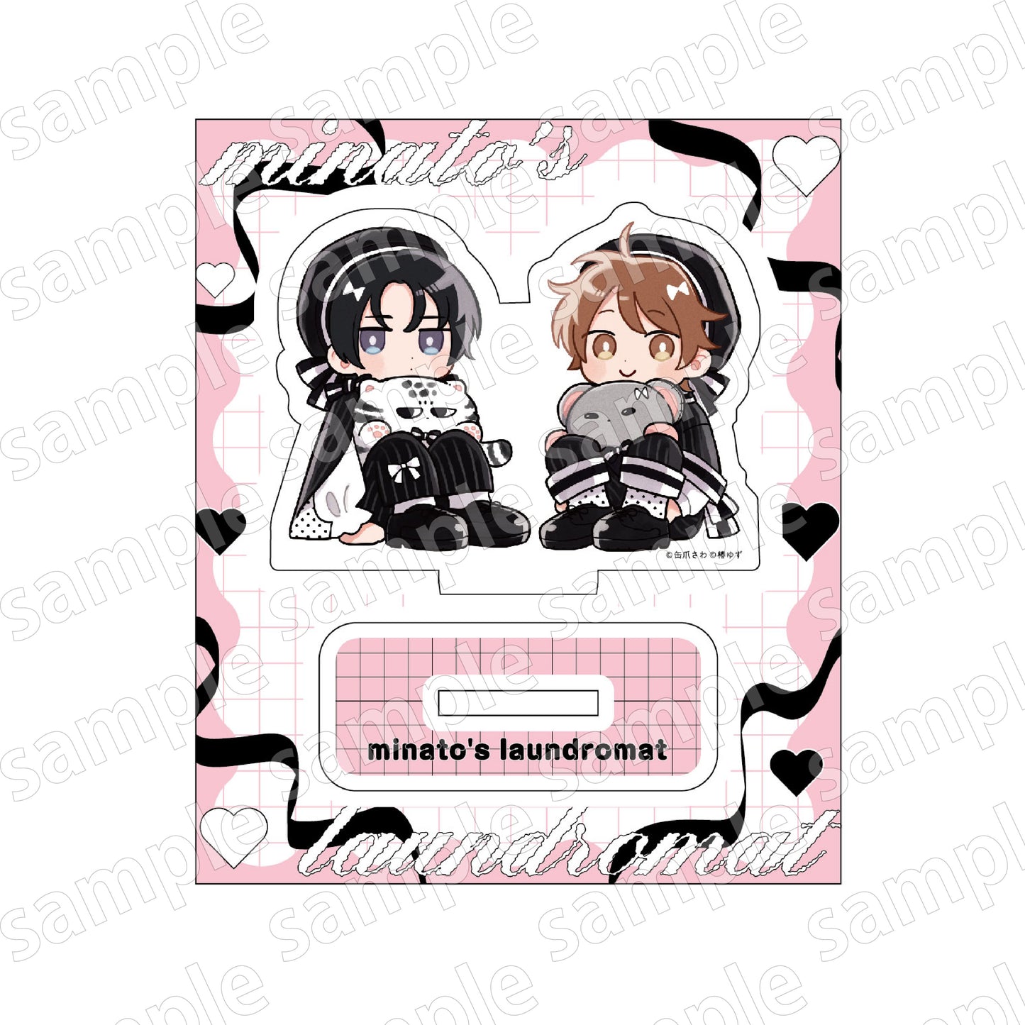 Minato's Laundromat (Black & Pink ver.) Deformed Acrylic Stand