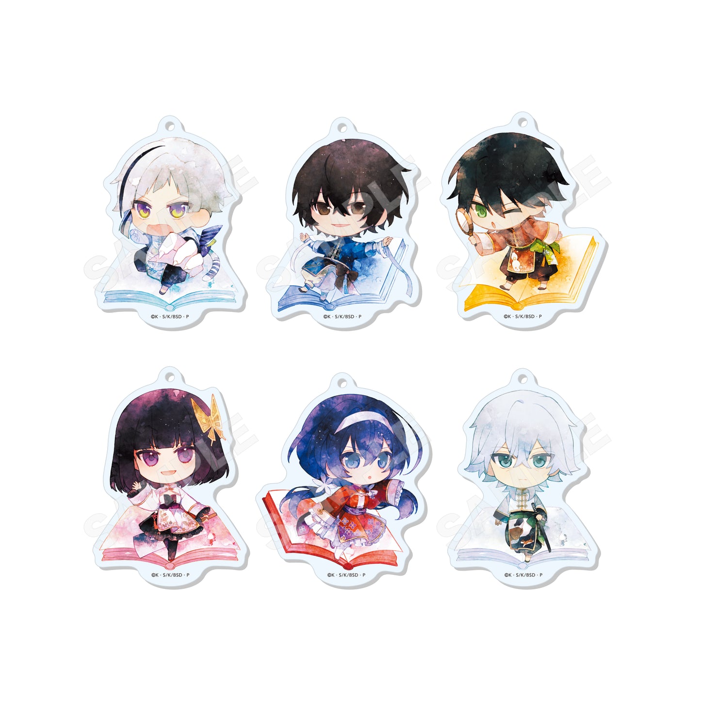 Bungo Stray Dogs (Chinese Outfit ver.) Trading Marutto Stand Keychain