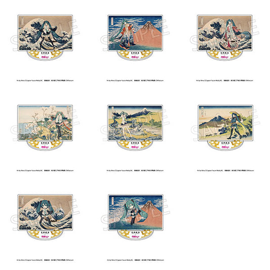 Katsushika Hokusai x Hatsune Miku Trading Mini Acrylic Stand