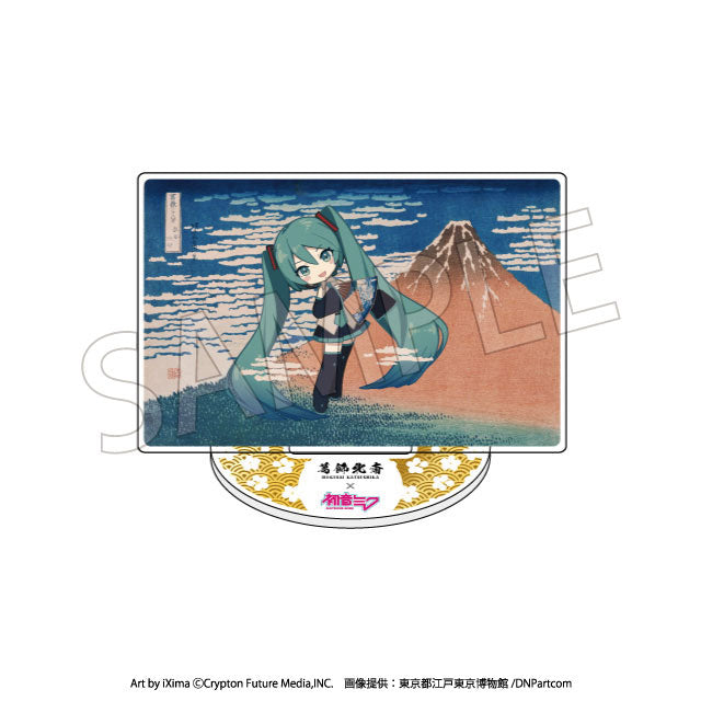 Katsushika Hokusai x Hatsune Miku Trading Mini Acrylic Stand