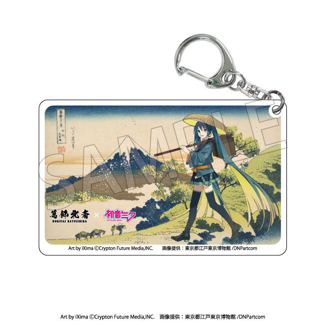 Katsushika Hokusai x Hatsune Miku Trading Clear Acrylic Keychain