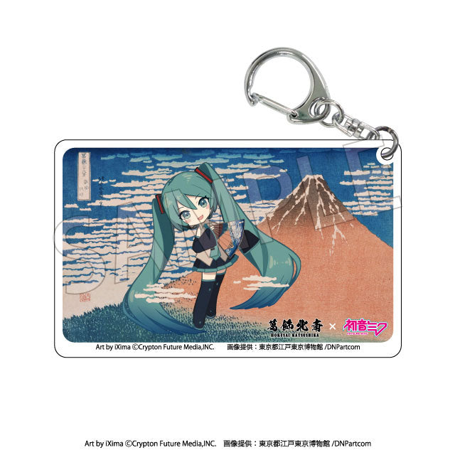 Katsushika Hokusai x Hatsune Miku Trading Clear Acrylic Keychain