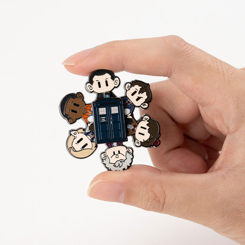Doctor Who TARDIS Spinning Enamel Pin