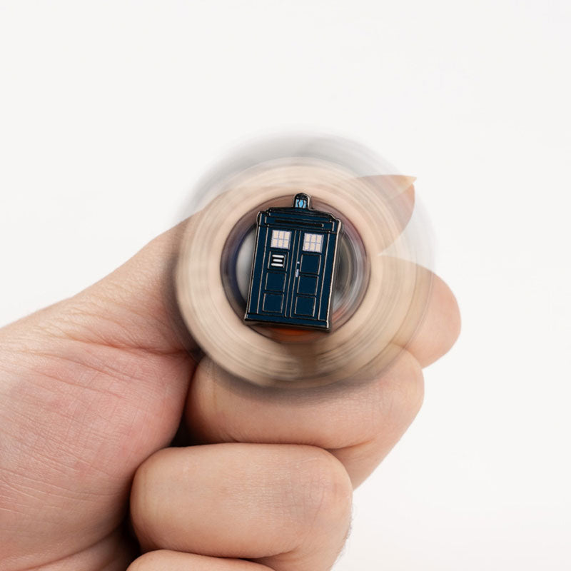 Doctor Who TARDIS Spinning Enamel Pin