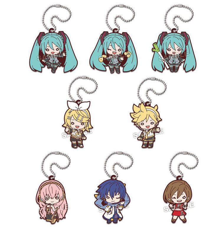Nitotan Vocaloid Trading Rubber Mascot Keychain