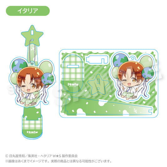 Hetalia World Stars Balunko Stand Keychain [Italy]