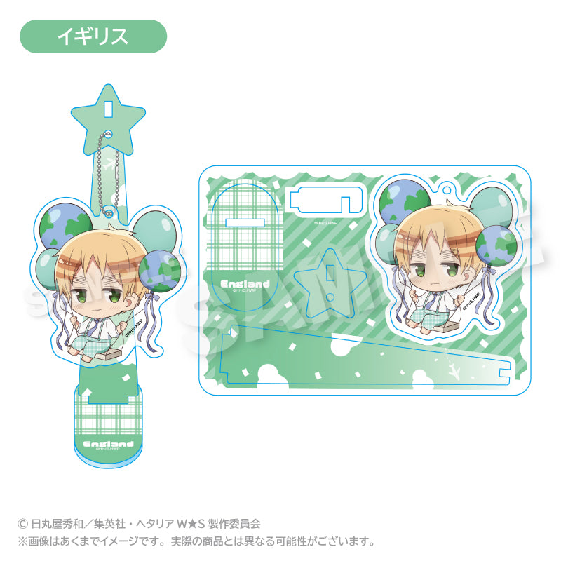 Hetalia World Stars Balunko Stand Keychain [United Kingdom]