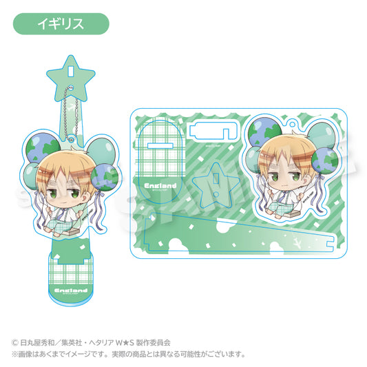 Hetalia World Stars Balunko Stand Keychain [United Kingdom]