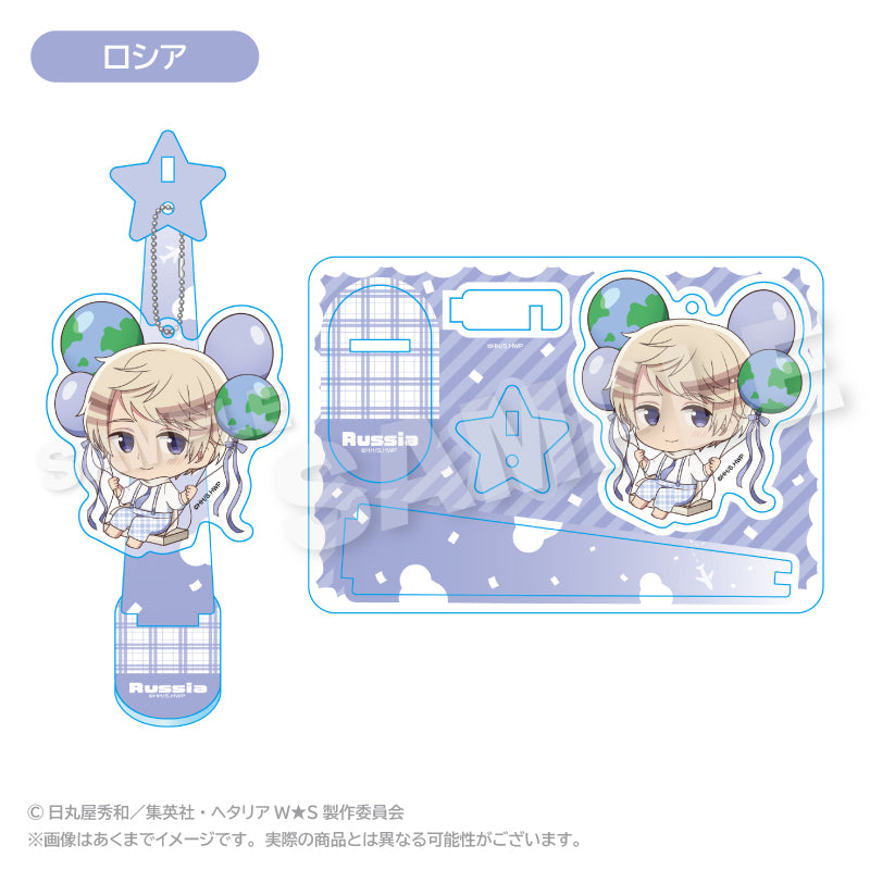 Hetalia World Stars Balunko Stand Keychain [Russia]