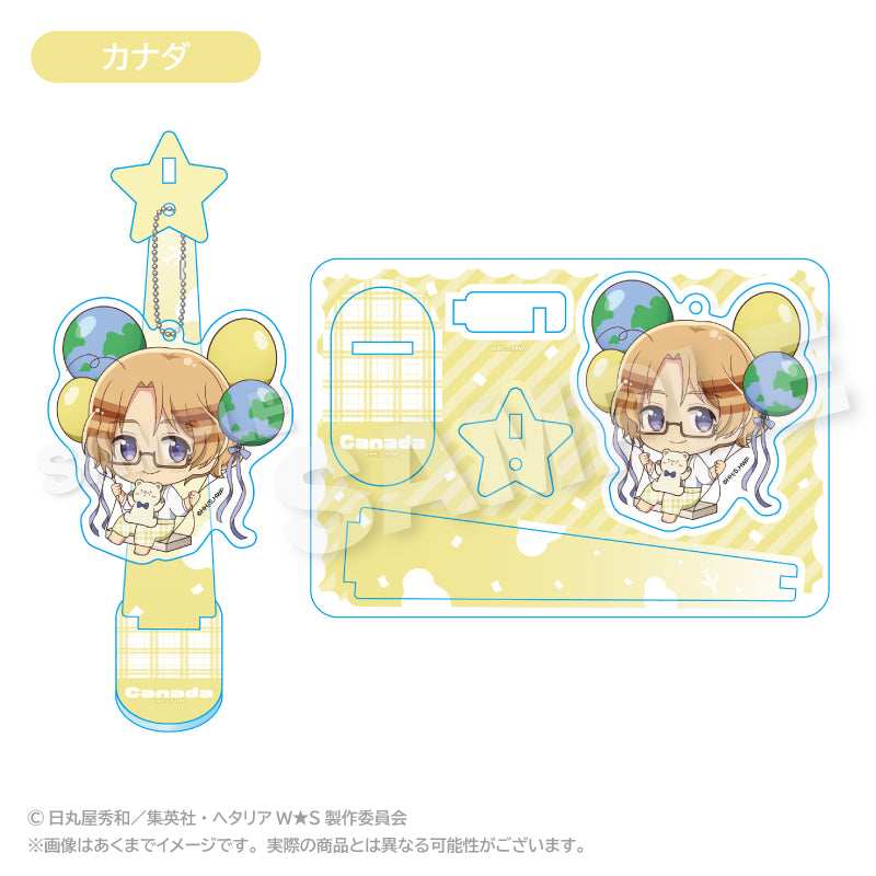 Hetalia World Stars Balunko Stand Keychain [Canada]