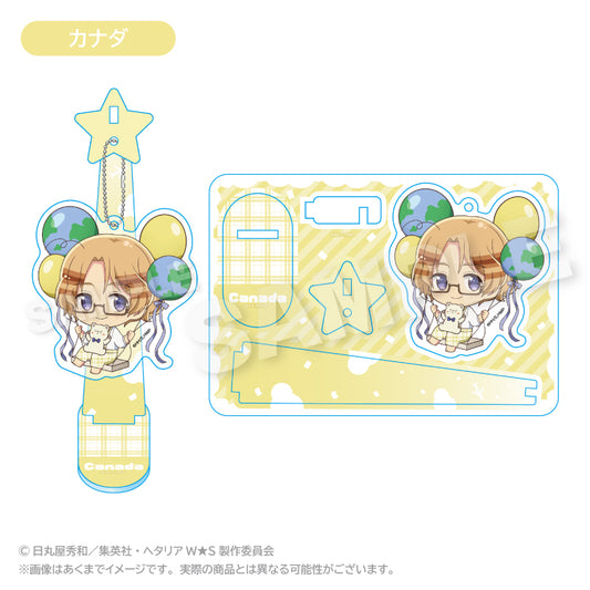 Hetalia World Stars Balunko Stand Keychain [Canada]