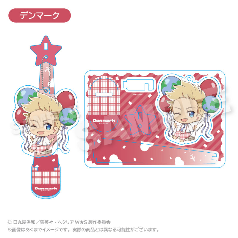 Hetalia World Stars Balunko Stand Keychain [Denmark]