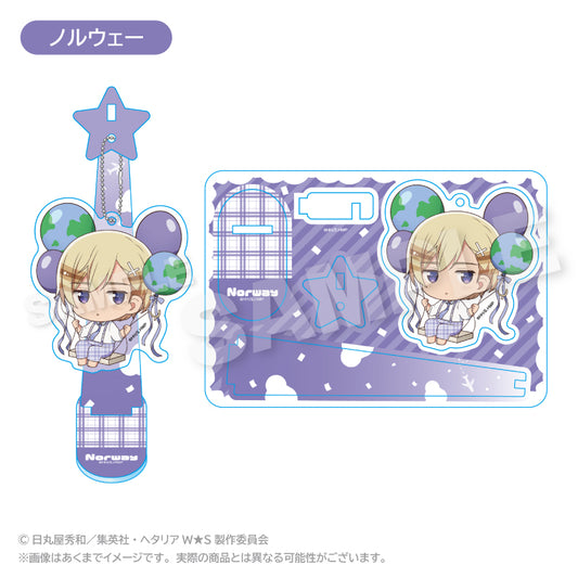 Hetalia World Stars Balunko Stand Keychain [Norway]