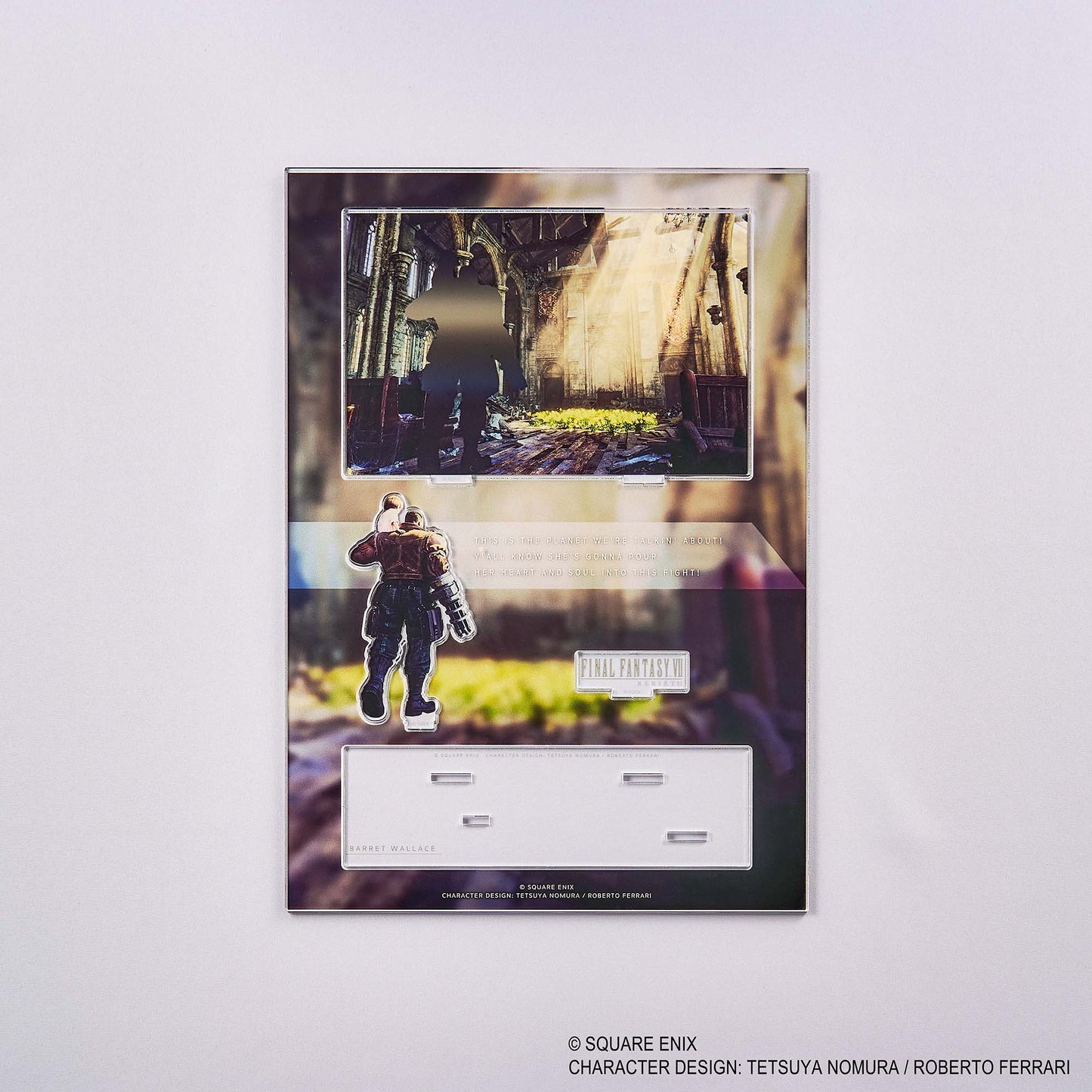 Final Fantasy VII Rebirth Acrylic Diorama Key Art [Barret Wallace]