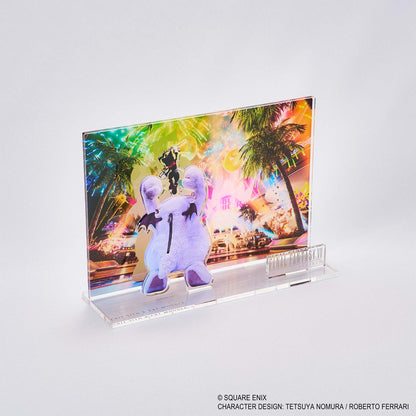 Final Fantasy VII Rebirth Acrylic Diorama Key Art [Cait Sith & Fat Moogle]