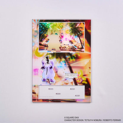 Final Fantasy VII Rebirth Acrylic Diorama Key Art [Cait Sith & Fat Moogle]