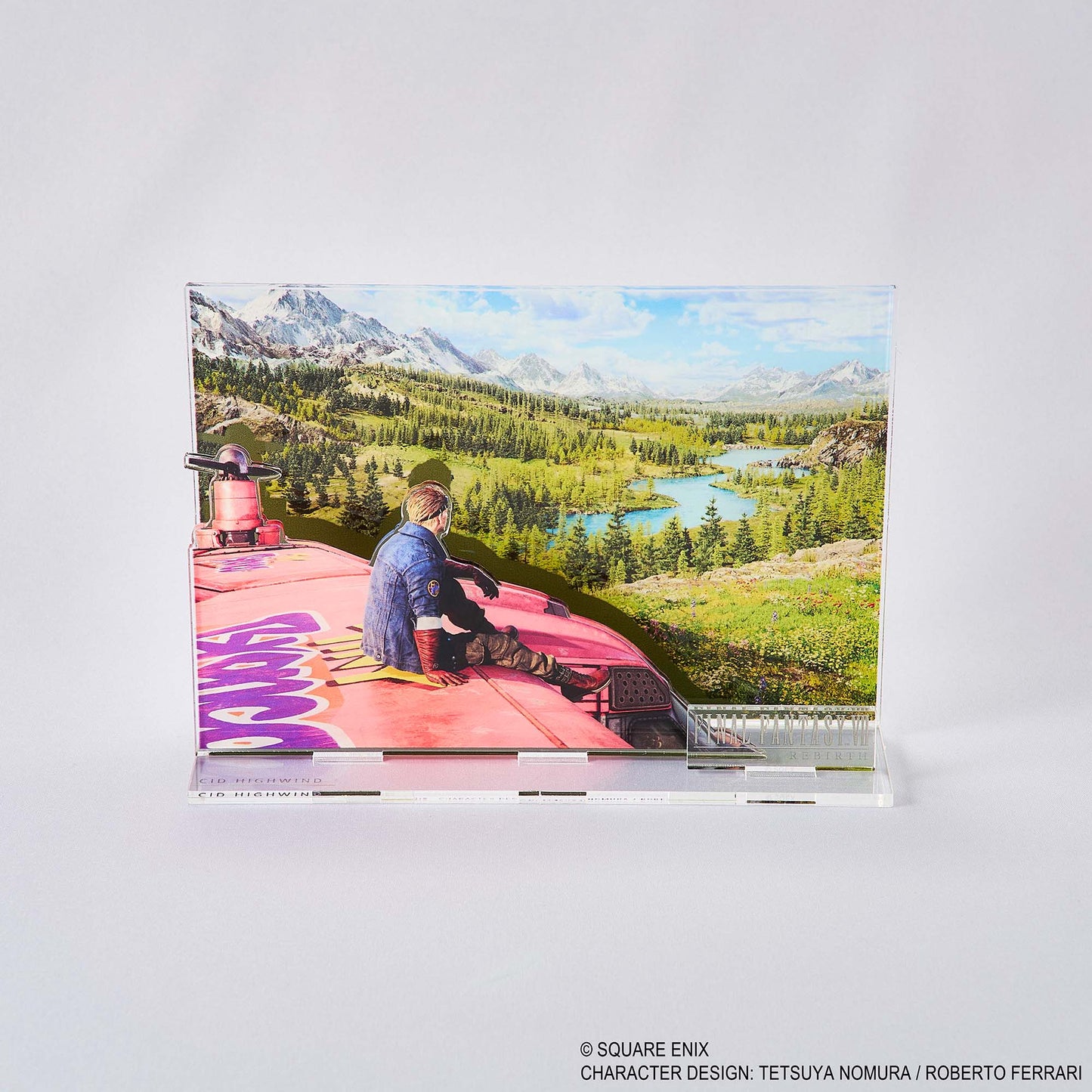Final Fantasy VII Rebirth Acrylic Diorama Key Art [Cid Highwind]