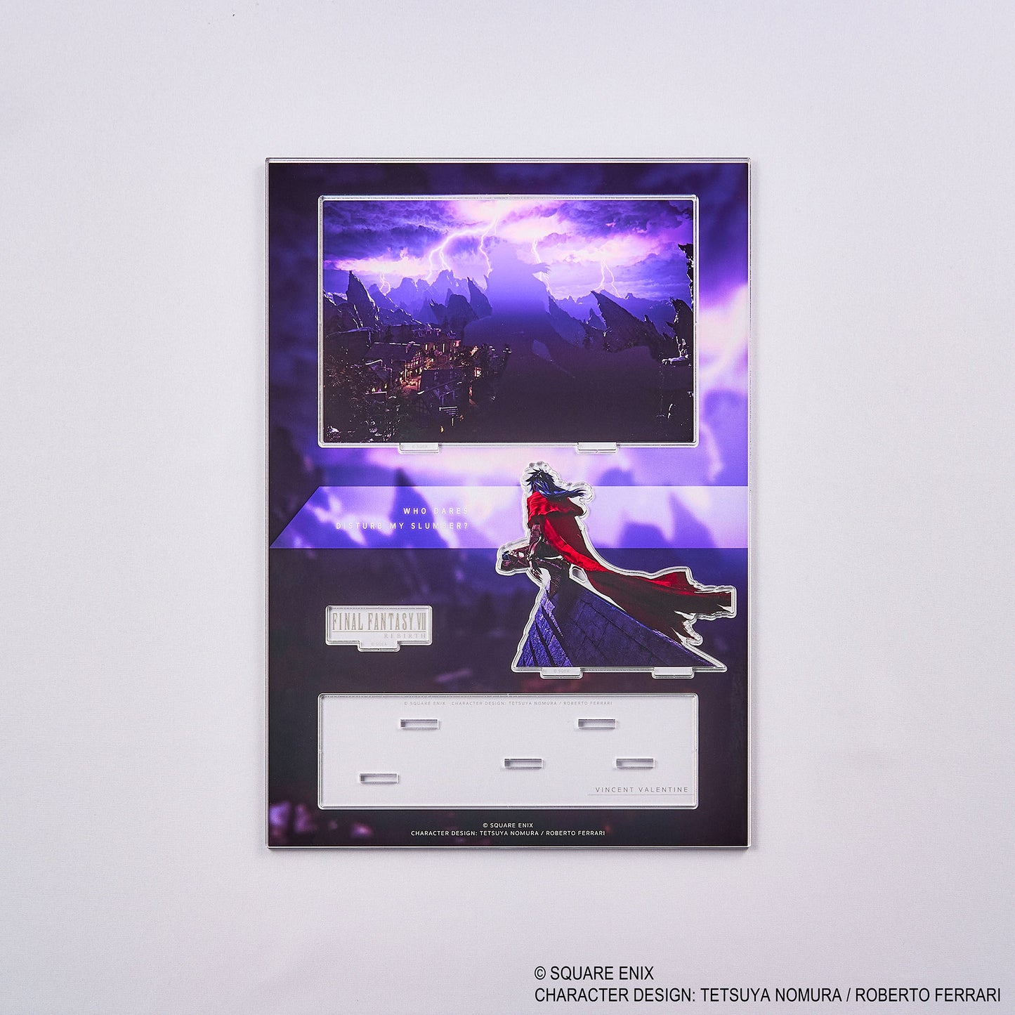 Final Fantasy VII Rebirth Acrylic Diorama Key Art [Vincent Valentine]