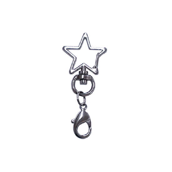 Star-shaped Hook Keychain with Lobster Clasp