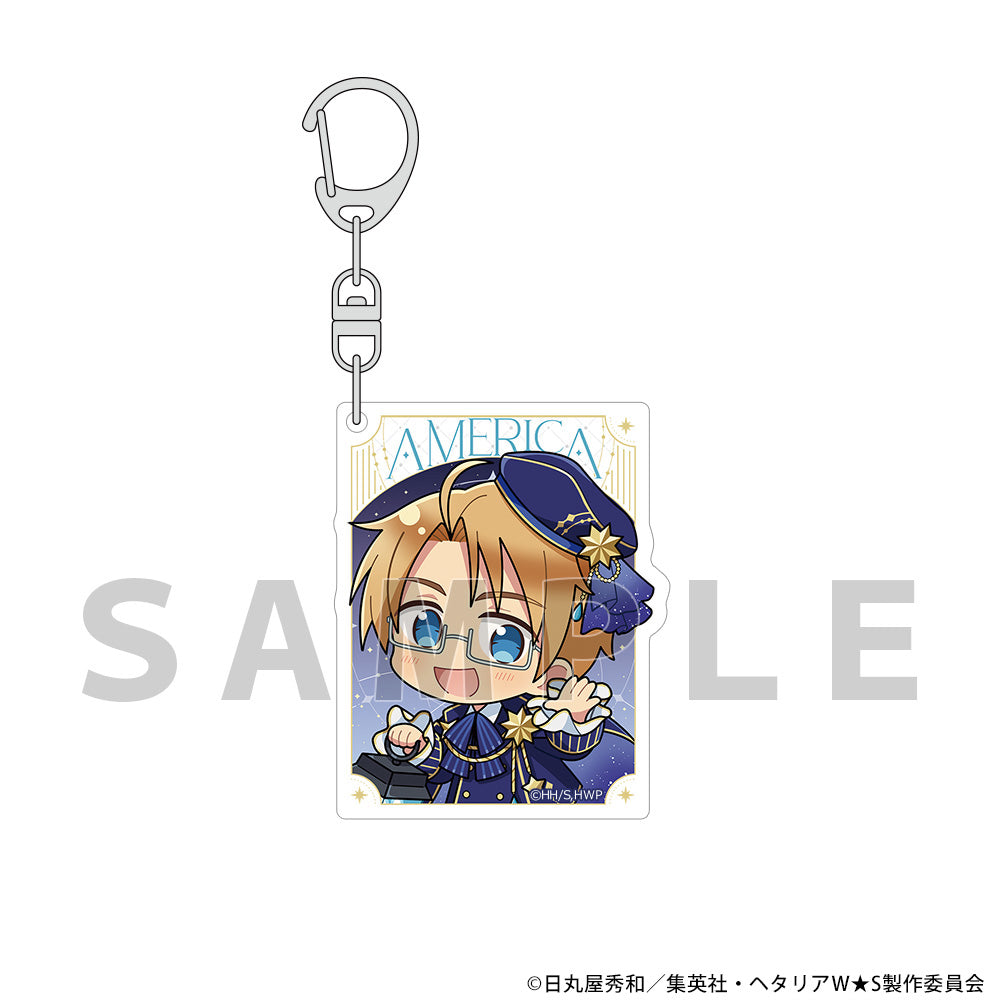 Hetalia World Stars Starry Sky Outfit Acrylic Keychain [USA]