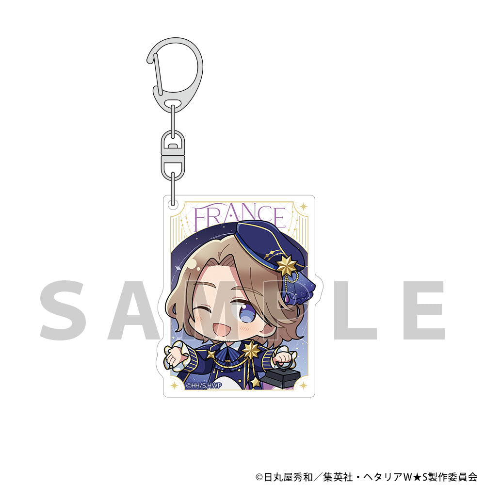 Hetalia World Stars Starry Sky Outfit Acrylic Keychain [France]