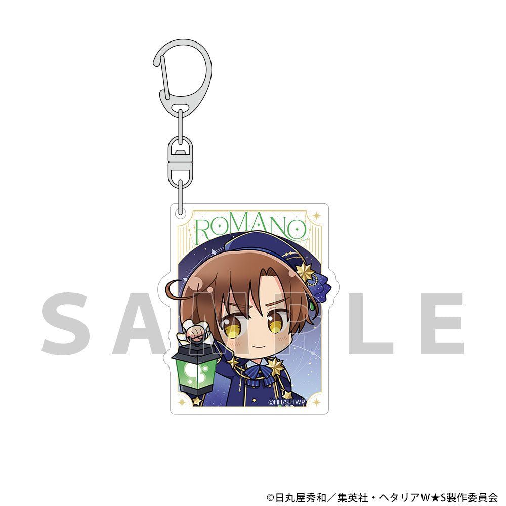 Hetalia World Stars Starry Sky Outfit Acrylic Keychain [Romano]