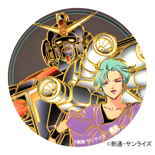 Mobile Suit Zeta Gundam Engraving Metal Art Magnet [Four & Psycho Gundam]