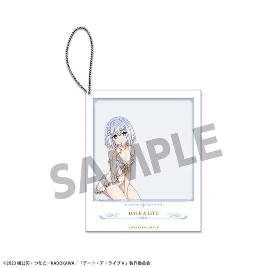 Date a Live V (Nightwear ver.) Polaroid-style Acrylic Keychain [Origami Tobiichi]