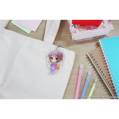 Haruhi Suzumiya Series Mini Character Acrylic Keychain [Yuki Nagato]