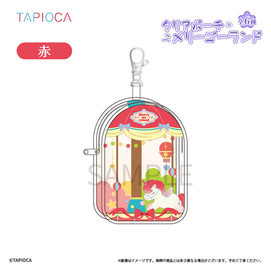 Tapioca Original Clear Pouch Merry-Go-Round [Red]