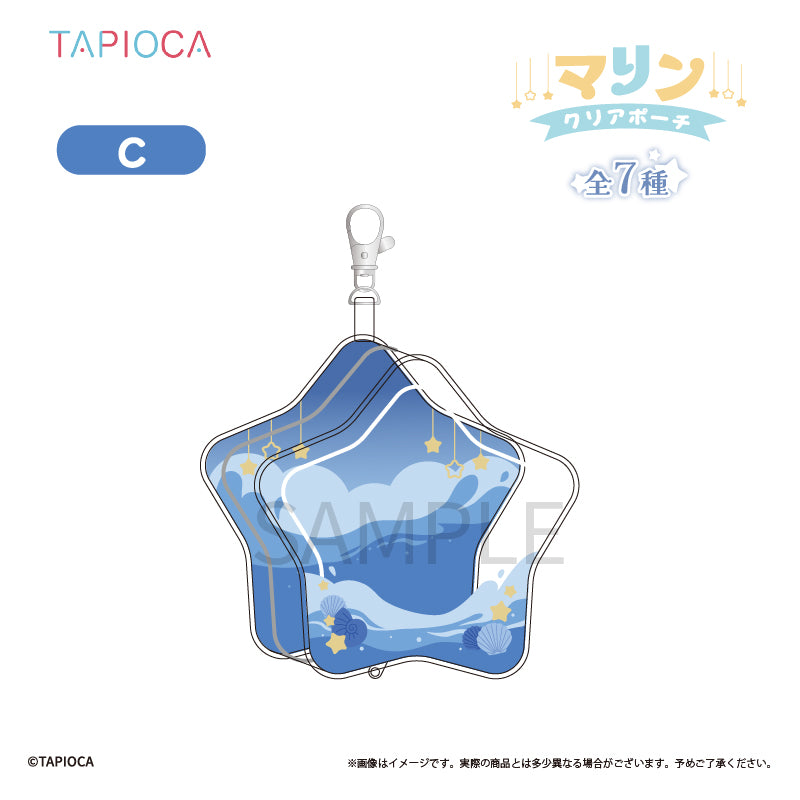 Tapioca Original Star-Shaped Marine Clear Pouch [Blue]