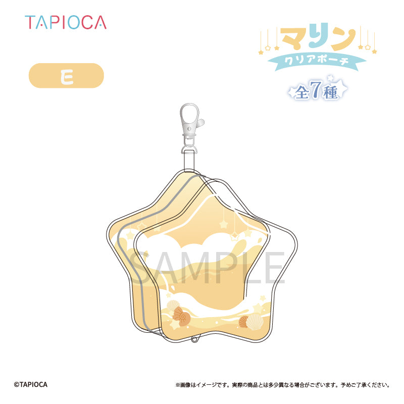 Tapioca Original Star-Shaped Marine Clear Pouch [Yellow]