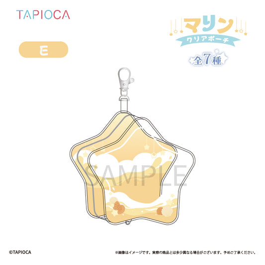 Tapioca Original Star-Shaped Marine Clear Pouch [Yellow]
