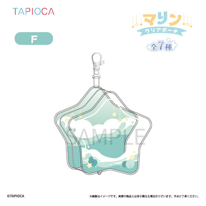 Tapioca Original Star-Shaped Marine Clear Pouch [Turquoise]
