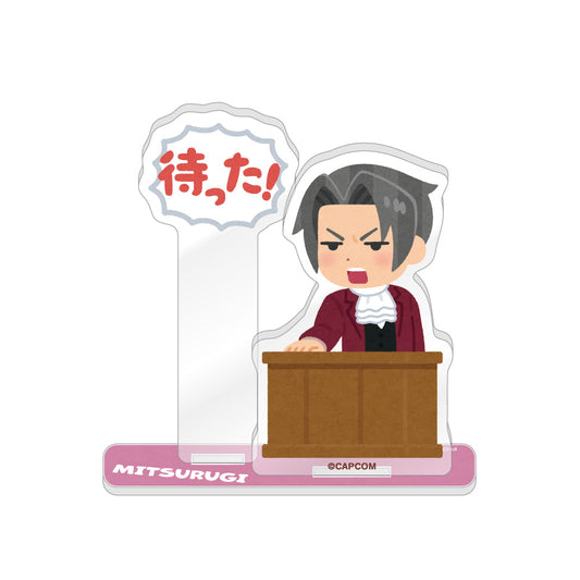 Ace Attorney x Irasutoya Acrylic Stand [Miles Edgeworth]