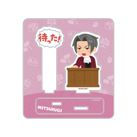 Ace Attorney x Irasutoya Acrylic Stand [Miles Edgeworth]