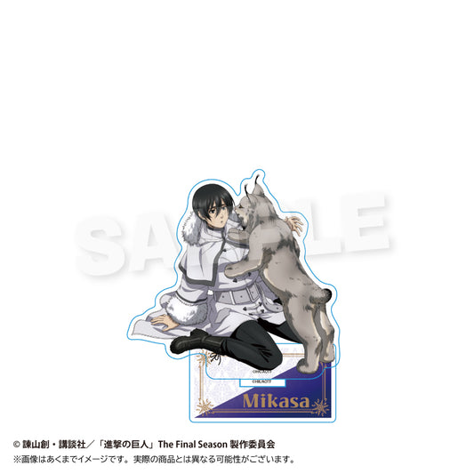Attack on Titan (Winter Animal ver.) Acrylic Stand [Mikasa Ackerman]