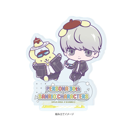 Persona 30th Anniversary x Sanrio Characters Acrylic Stand [P4 & Pompompurin]