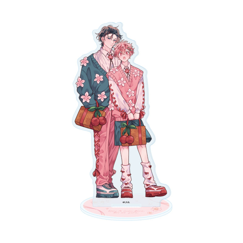 Kimi to Mimi kara Koi wo Suru Acrylic Stand [Harukawa & Hinata]