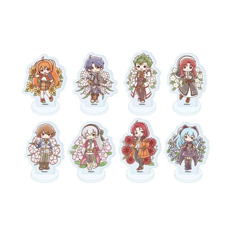 Falcom 45th Anniversary 01 Retro Art Illustration Trading Mini Acrylic Stand