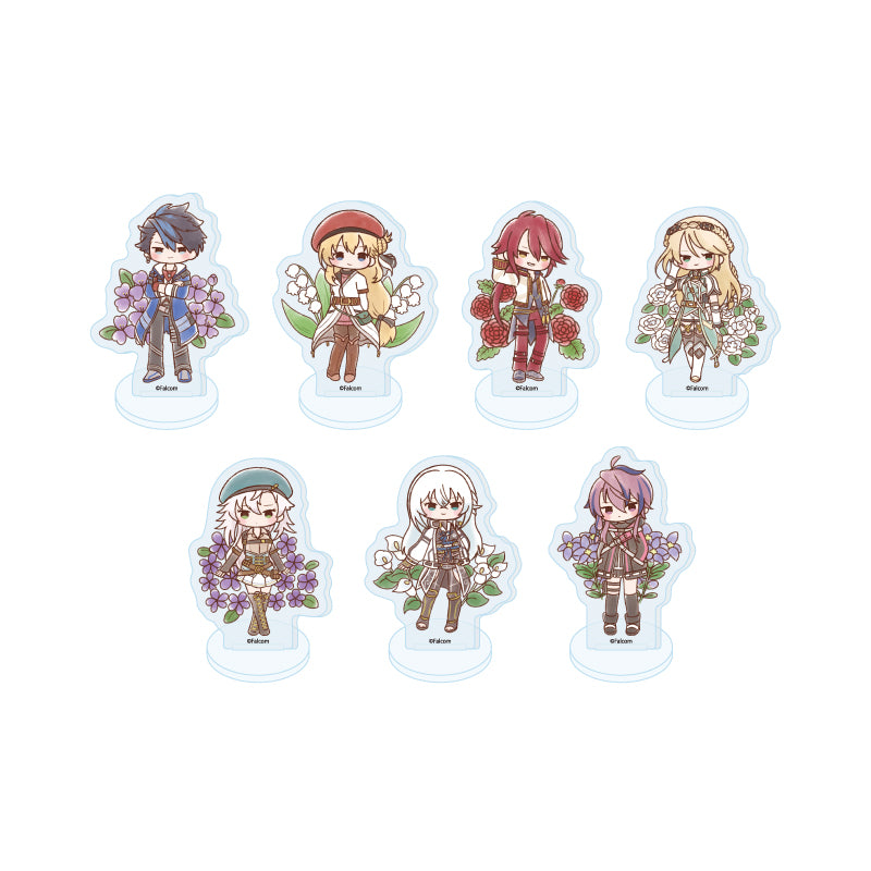 Falcom 45th Anniversary 03 Retro Art Illustration Trading Mini Acrylic Stand