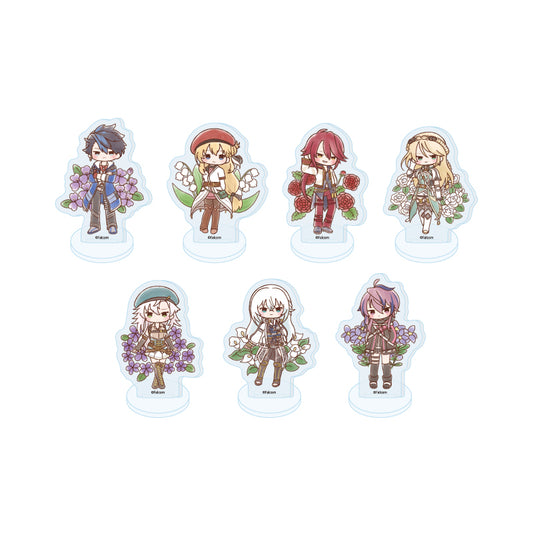Falcom 45th Anniversary 03 Retro Art Illustration Trading Mini Acrylic Stand