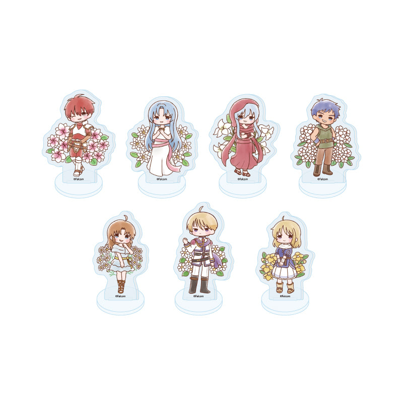 Falcom 45th Anniversary 04 Retro Art Illustration Trading Mini Acrylic Stand