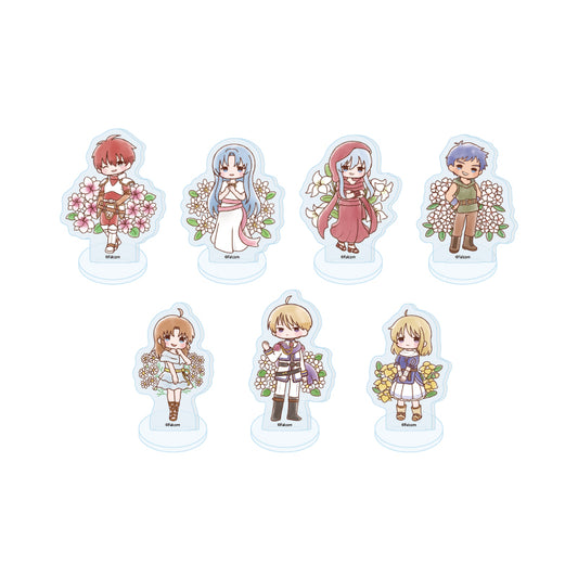 Falcom 45th Anniversary 04 Retro Art Illustration Trading Mini Acrylic Stand