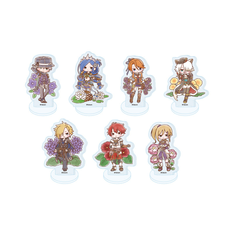 Falcom 45th Anniversary 06 Retro Art Illustration Trading Mini Acrylic Stand