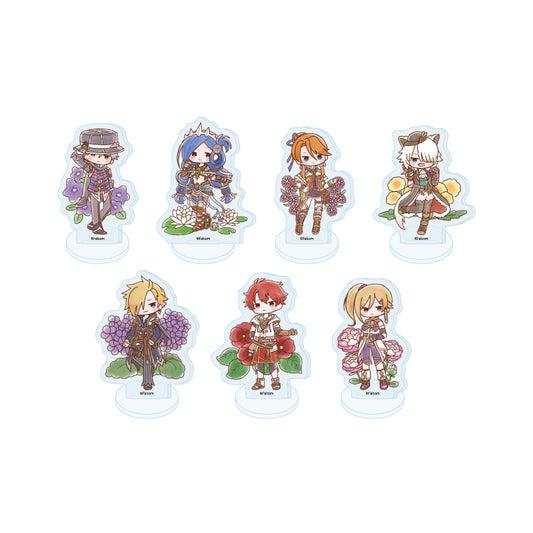 Falcom 45th Anniversary 06 Retro Art Illustration Trading Mini Acrylic Stand